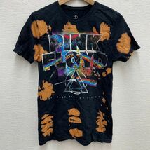 PINK FLOID ピンクフロイド THE DARK SIDE OF THE MOON 狂気 アレンジ 半袖 Tシャツ ブラック S_画像1