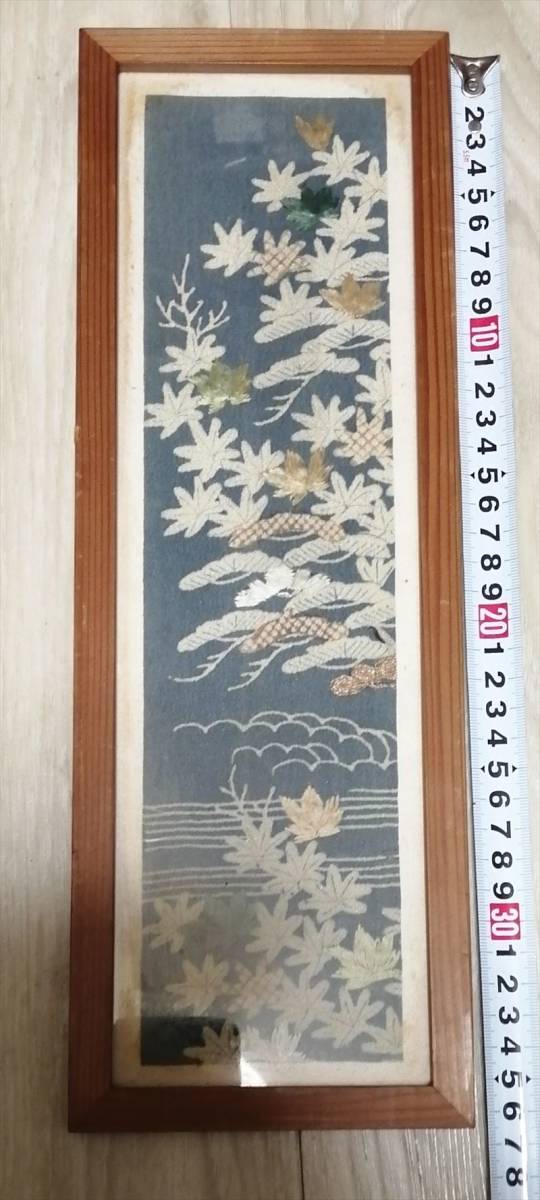 Antique cloth, antique fabric, frame, gold border, Painting, Ukiyo-e, Prints, others
