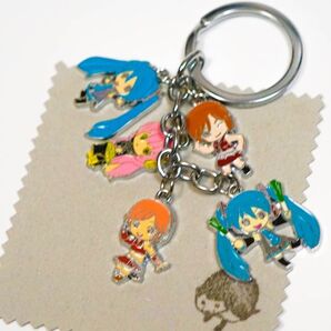 キーホルダー 初音ミク 鏡音リン ストラップ チャーム桃5吊 グッズ キーリング おもちゃ