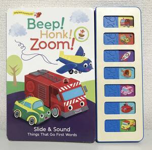 新品 ★ Beep! Honk! Zoom! 英語 知育 絵本 音 乗り物 サイレン 絵本 サウンドボード English SOUND BOARD えいご キッズ 子供 ゲーム