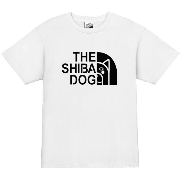 【パロディ白L】5ozシバドッグ柴犬Tシャツ面白いおもしろうけるネタプレゼント送料無料・新品
