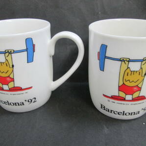 1992年 バルセロナオリンピック コビー マグカップ 陶器製 2個 未使用の画像2