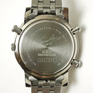 HONDA 無限 NAGANO YM55-8A00 ホンダ クロノグラフ 腕時計 限定500個 動作品 希少の画像4
