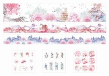★新品　マスキングテープ　お花　桜　風景　3個セット　シール　BOX　マステ★_画像3