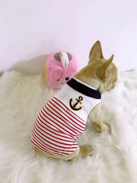 犬 服 フレブル タンクトップ セーラー服フレンチブルドッグ 犬服 ペットウェア