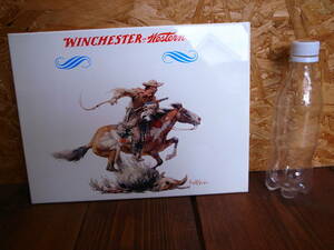 ★ ＵＳＡ　ビンテージ　オリジナル　 コレクティブル　WINCHESTER Western Metal Advertising Sign 未使用新品　　★