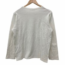 ☆B-149 EDIFICE エディフィス 長袖 コットン Tシャツ ロンT トップス size S ホワイト メンズ_画像3