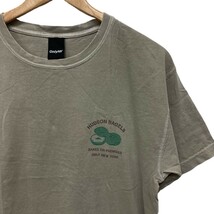 ☆G-200 ONLY NY オンリーニューヨーク HUDSON BAGELS 半袖 デザイン Tシャツ トップス size M グリーン系 グレー系 メンズ_画像2