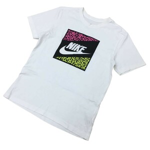 ★B-165 NIKE ナイキ 21SS デカロゴ 半袖 Tシャツ カットソー トップス size S ホワイト 柄 メンズ