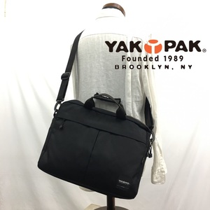 KZ4949*YAKPAK : 2way canvas briefcase * black shoulder bag Yakpak 