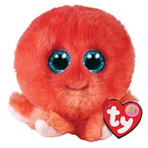 Ty puffies Sheldon octopus ball type soft toy ( birthday :12 month 30 day )