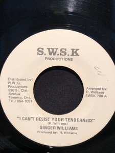 Ginger Williams X-Press Group / I Can't Resist Your Tenderness 7inch S&W Soul King Records