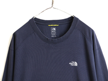 大きいサイズ XL ■ ノースフェイス 長袖 Tシャツ ( メンズ ) 古着 The North Face アウトドア ロンT ワンポイント ロゴ刺繍 A5 シリーズ_画像2