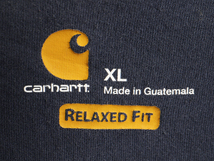 US企画 大きいサイズ XL ■ CARHARTT フォース ポケット付き 長袖 Tシャツ ( メンズ ) 古着 カーハート FORCE ポケT ロンT ワンポイント 紺_画像7