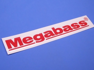 メガバス Megabass ロゴ 赤 転写 ステッカー 217×39mm カッティング シート