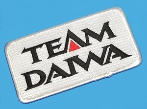 チーム ダイワ TEAM DAIWA TD 白□ エンブレム ワッペン 107×55mm