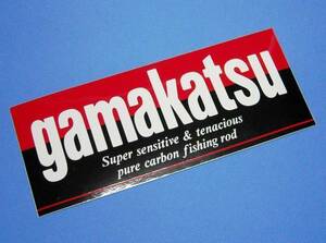 がまかつ 赤線 gamakatsu ステッカー 153×62mm シール