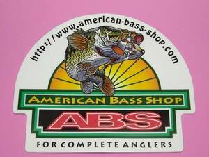 ABS アメリカン バス ショップ American Bass Shop ステッカー　150-127mm