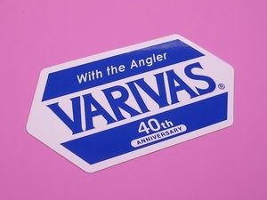 バリバス VARIVAS 青白六角 モーリス エンブレム ロゴ 40周年 ステッカー　120-65mm