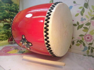 ***( free shipping ) 29.980 jpy Okinawa Acer . collaboration large futoshi hand drum 44cm. attaching 