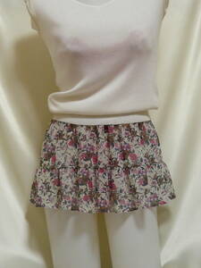 !! white ground pink small floral print. super micro Mini *.. .. series ^^!!