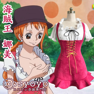 ★ONE PIECE（ワンピース）GRANDLINE LADY ナミ コスプレ衣装+帽子