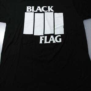 BLACK FLAG Tシャツ bar logo 黒L SST records / descendents circle jerks minor threat fugazi bad brains necros negative approachの画像1