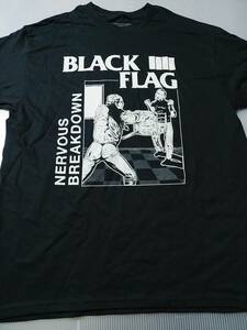 BLACK FLAG футболка nervous breakdown чёрный L SST records / descendents circle jerks minor threat fugazi bad brains negative approach