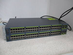 Cisco/シスコ◎Catalyst 2960シリーズ◎WS-C2960-48TT-L /48ポート★2台 セット ★’通電確認 本体のみ ★ 現状品 です。NO:NII-100