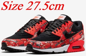 NIKE AIR MAX 90 PRNT ATMOS US9.5 27.5 国内正規 ナイキ エアマックス 90 プリント アトモス WE LOVE NIKE AIR FORCE 1 dunk sb JORDAN 1