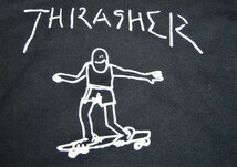 送料無料 セール 15% THRASHER スラッシャー GONZ ゴンズ プルオーバーパーカー 黒 M 裏パイル TH8528PL メンズ レディース_画像3