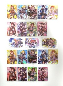 B02928E☆送料198円～カード個装未開封 グランブルーファンタジー×ラブライブ！ ツインウエハース 全21種 フルコンプセット グラブル