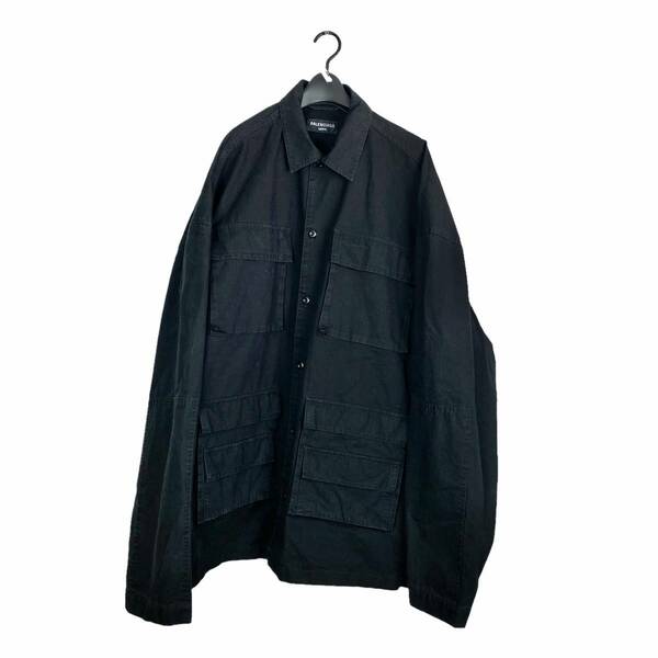 BALENCIAGA (バレンシアガ) military shirts jacket (black)