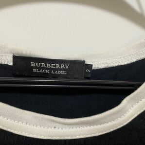 BURBERRY BLACK LABEL バーバリーブラックレーベル 半袖Tシャツ ■USEDの画像4
