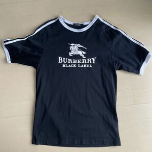 BURBERRY BLACK LABEL バーバリーブラックレーベル 半袖Tシャツ ■USEDの画像1