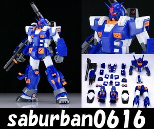 G0102完成品 1/100 MG フルアーマーガンダム ブルーカラー BLUE Ver MSV 外伝 プラモ狂四郎 FA78-1 プレミアムバンダイ プレバン 限定 漫画