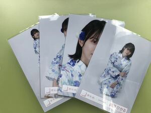 櫻坂46 森田ひかる 2022年 浴衣衣装 生写真 4種コンプ 4枚 As you know? W-KEYAKI FES.2022 ケヤフェス CD 特典 MV(まとめ セット売り 可