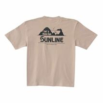 サンライン SUW-15200T Lサイズ ビッグシルエットコットンTシャツ ダスティピンク 小売価格 3500円_画像2