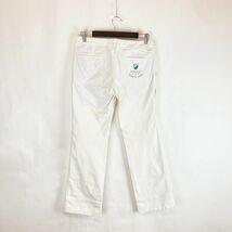 23区 GOLF メンズ ロングパンツ ズボン ホワイト 刺繍 無地 白色 67 Mサイズ相当 golf ゴルフ スポーツ トレーニング アウトドア ウェア_画像2
