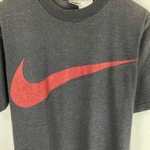 NIKE ナイキ メンズ 半袖 Tシャツ カットソー トップス ロゴプリント 無地 コットン100% グレー 灰色 Mスポーツ アウトドア トレーニング_画像4