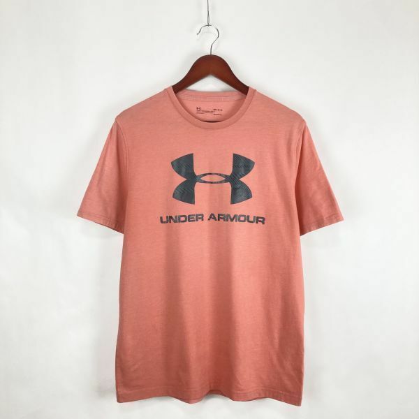 UNDER ARMOUR アンダーアーマー メンズ 半袖 Tシャツ トップス クルーネック ピンク Mサイズ スポーツ トレーニング アウトドア ウェア