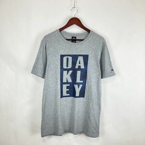 大きいサイズ OAKLEY オークリー メンズ 半袖 Tシャツ カットソー トップス グレー 灰色 XLサイズ LL 2L スポーツ トレーニング ウェア