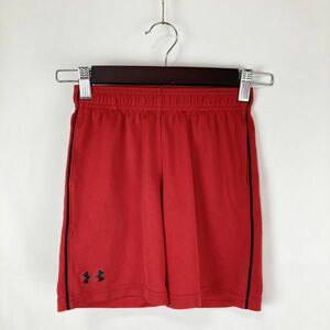 UNDER ARMOUR アンダーアーマー キッズ 子供 ジュニア ハーフパンツ ズボン レッド 赤色 6 100相当 機能素材 スポーツ トレーニング ウェア