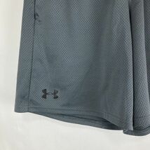 大きいサイズ UNDER ARMOUR アンダーアーマー メンズ ハーフパンツ メッシュ グレー 灰色 Lサイズ 機能素材 スポーツ トレーニング ウェア_画像6