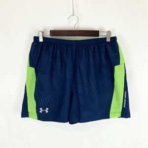 大きいサイズ UNDER ARMOUR アンダーアーマー メンズ ショートパンツ ネイビー 紺 XLサイズ LL 2L 機能素材 スポーツ トレーニング ウェア