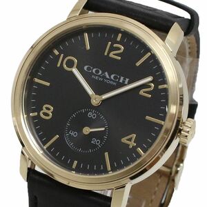  Coach COACH wristwatch 14602545 men's is lisonHARRISON quartz black Gold 