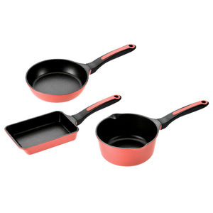  kitchen tool 3 point set gas fire exclusive use .. element resin processing fry pan saucepan omelet pan YKM-0064