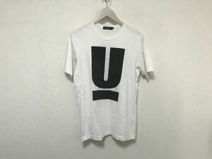 本物アンダーカバーUNDERCOVERコットンロゴプリント半袖Tシャツメンズビジネスアメカジミリタリーサーフストリート白ホワイトM