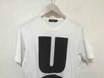 本物アンダーカバーUNDERCOVERコットンロゴプリント半袖Tシャツメンズビジネスアメカジミリタリーサーフストリート白ホワイトM_画像2