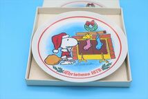 1978年 Schmid Peanuts Snoopy Christmas Plate/スヌーピー お皿 壁掛け/クリスマス/ヴィンテージ/170599465_画像1